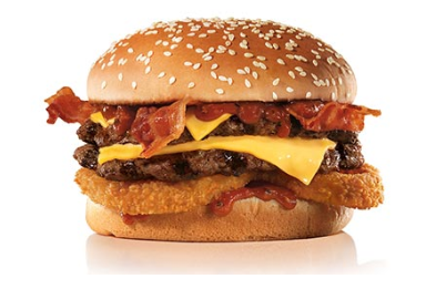 Dble Western Bacon Ch/burger