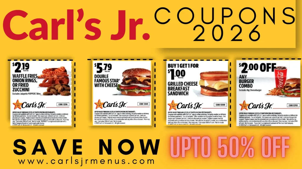 Latest Carls Jr Coupons 2026